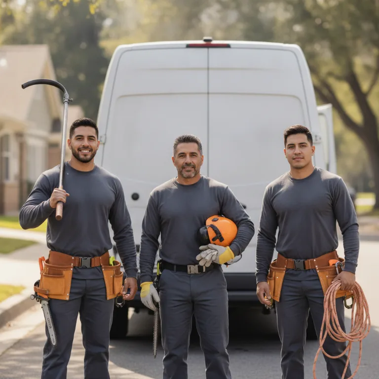 Abate de Árvores equipe em Santa Cecilia